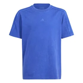 Vaikiška Marškinėliai su trumpomis rankovėmis Adidas IS4648 7-8 metų Mėlyna